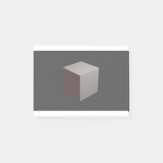 Gray Cube Post-it Notes