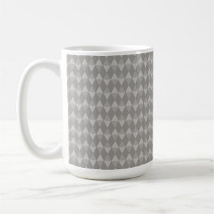 Gray Diamond Pattern Coffee Mug