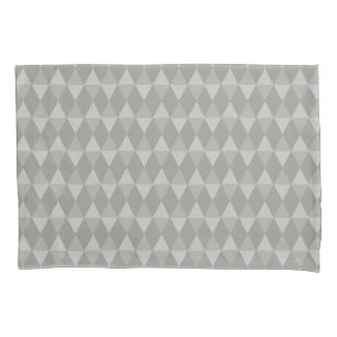 Gray Diamond Pattern Pillowcase