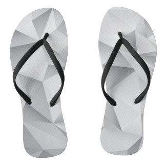 Gray Diamonds Flip Flops
