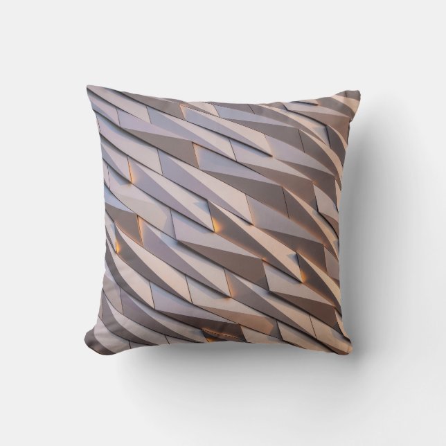 GRAY DIGITAL WALLPAPER THROW PILLOW (Front)