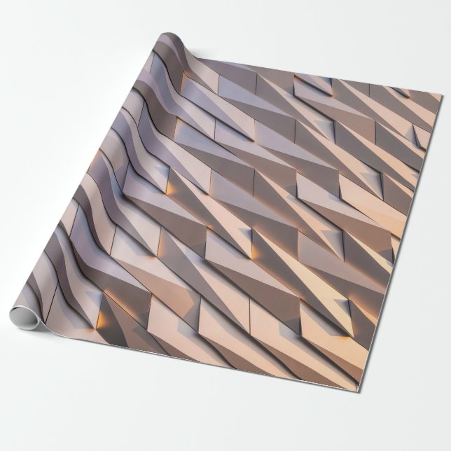 Gray digital wrapping paper (Unrolled)