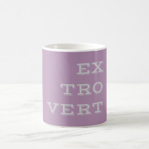 Gray Extrovert Mug