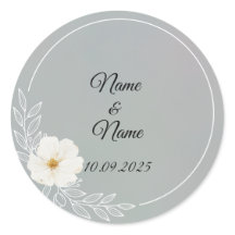 Gray favor stickers