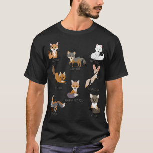 Gray Fox Kit Fox Tibetan Fox Arctic Fox Swift Fox T-Shirt
