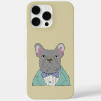 Gray French Bulldog