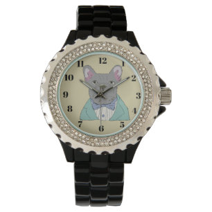 Gray French Bulldog Watch