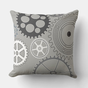 GRAY GEARS DESIGN Retro Lance Oreiller