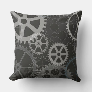 GRAY GEARS DESIGN Retro Lance Oreiller