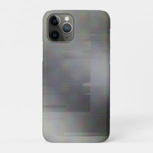 Gray Glitch Art Micro Points Vaporwave Aesthetic iPhone 11 Pro Case