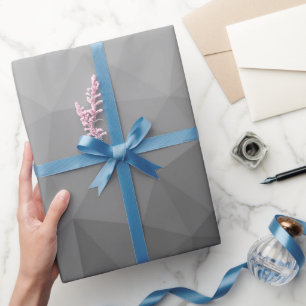 Gray gradient geometric mesh pattern wrapping paper