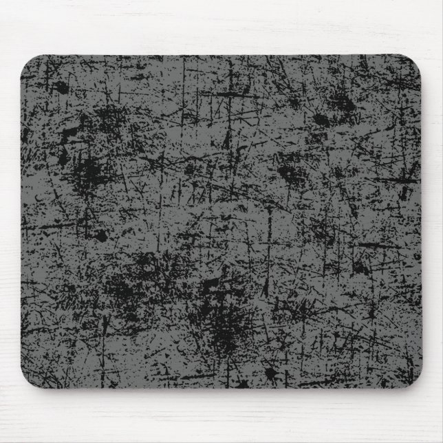 Gray Grunge Mouse Pad (Front)
