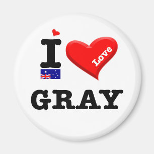 GRAY - I Love Magnet