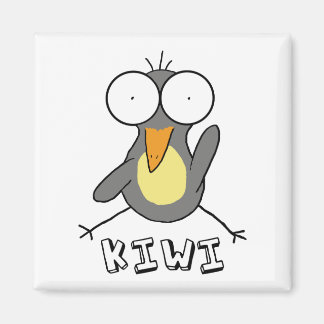 Gray Kiwi Magnet