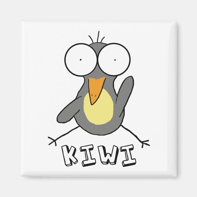 Gray Kiwi Magnet (Devant)