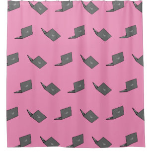 Gray Laptop with Bird Logo Cartoon