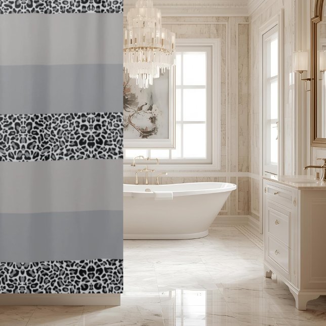 Gray Leopard Print Ombre Striped (Creator Uploaded)