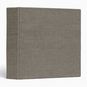 Gray Linen Cloth Texture Look Blank Simple Binder