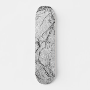 Gray Marble Dappled Concrete Skateboard