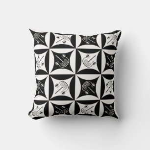Gray Matter in the Hole in the Barn Door Throw Pillow