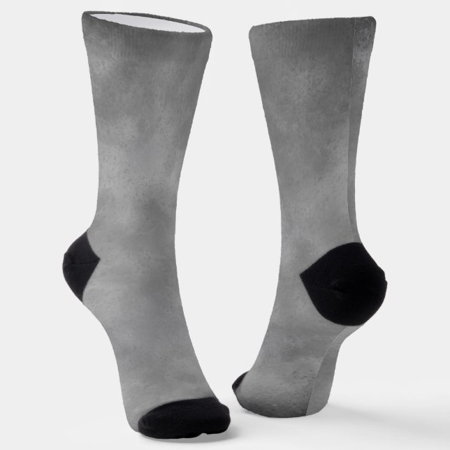 Gray monochrome Storm Cloud  Socks (Angled)