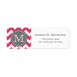 Gray Monogramme rose Chevron