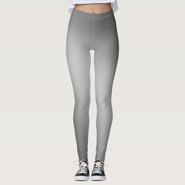 Gray moonlight ombre effect  leggings (Front)