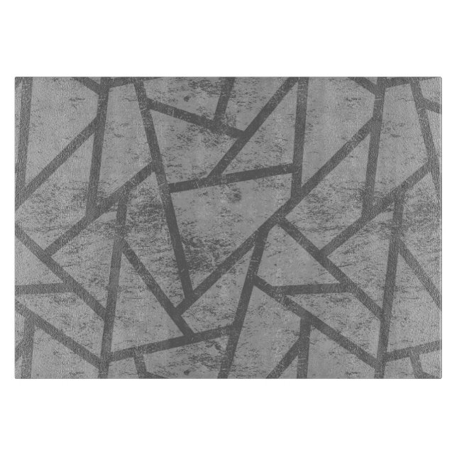 Gray mosaic pattern cutting board (Front)
