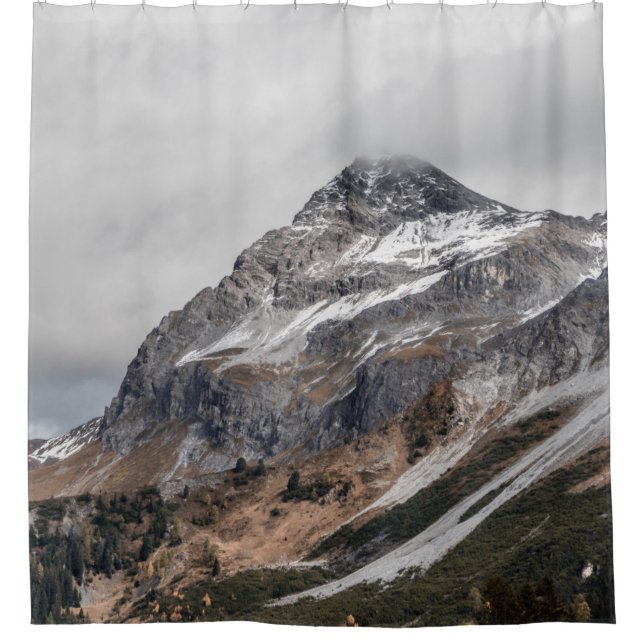 GRAY MOUNTAINS WITH SNOW CAPPED SURROUNDED WITH TR (Front)