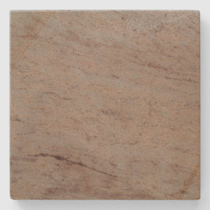 Gray n Pink Marbled Spotted Square Stone Coaster