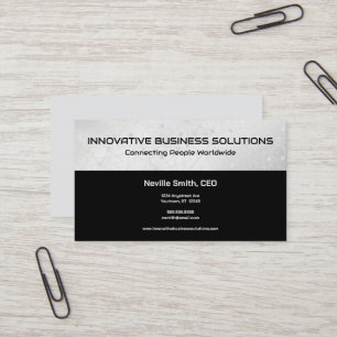 Gray Network Links Tech IT Computers Business Card