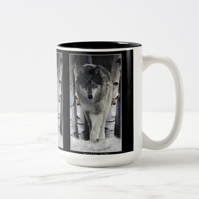GRAY PACK WOLF Wildlife Gift Mugs (Droit)