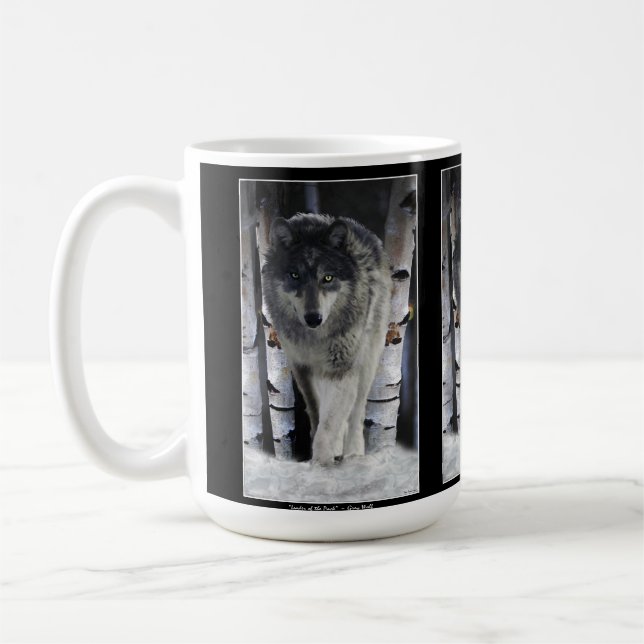 GRAY PACK WOLF Wildlife Gift Mugs (Gauche)