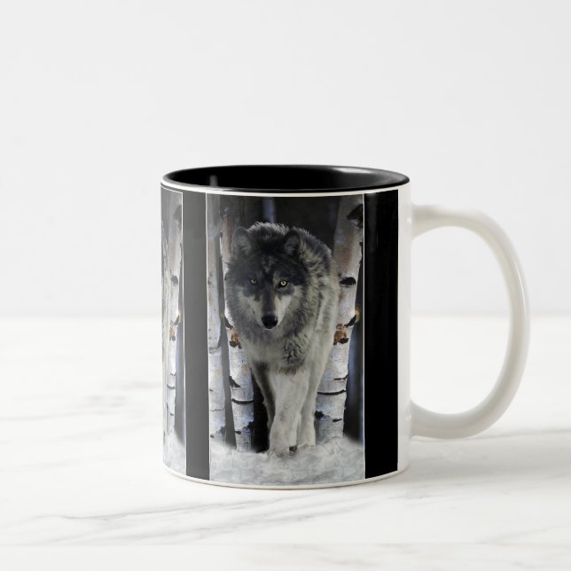 GRAY PACK WOLF Wildlife Gift Mugs (Droit)