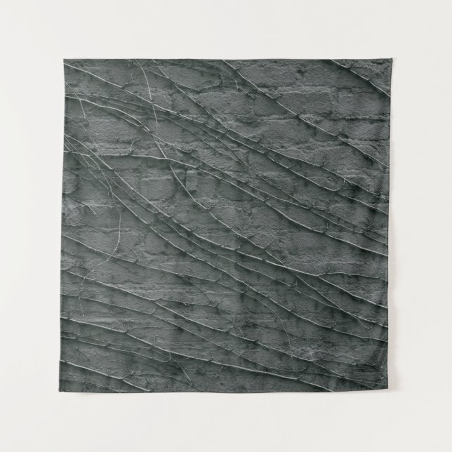 Gray painted brick wall tapestry (Front)