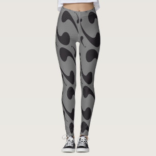 Gray patterns leggings