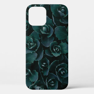 GRAY PETAL FLOWER IN BLOOM iPhone 12 CASE