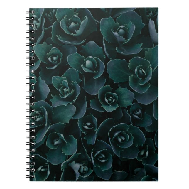 GRAY PETAL FLOWER IN BLOOM NOTEBOOK (Front)