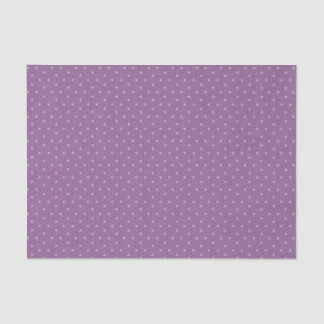 Gray Polka Dots on Purple Background Tissue Paper