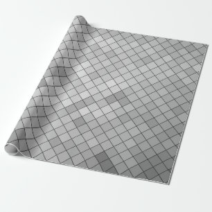 Gray polygonal illustration, which consist of tria wrapping paper