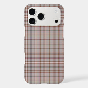 Gray Rose Plaid Classic Pattern iPhone Case