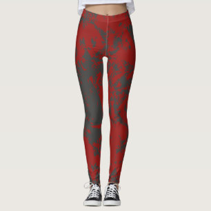 Gray rouge amusant Colorful Paint Leggings