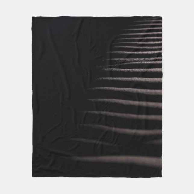 GRAY SAND IN CHIAROSCURO PHOTOGRAPHY FLEECE BLANKET (Front)