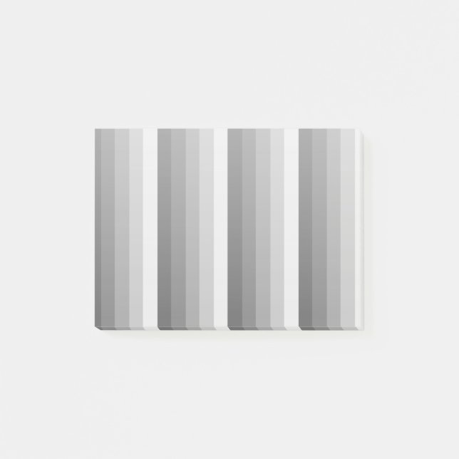 Gray shadow stripes post-it notes (Front)