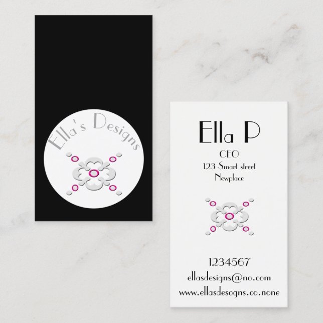 Gray simple design business card (Front/Back)