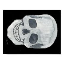 Gray Skull 11" x 8.5"