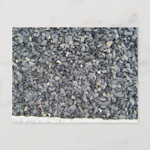 Gray Slate Chips Texture Postcard