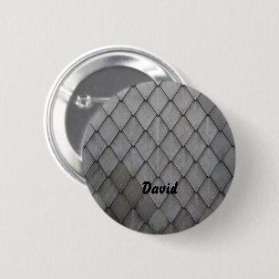 Gray slate tiles pattern 2 inch round button