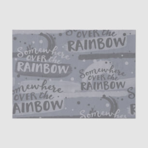 GRAY SOMEWHERE OVER THE RAINBOW TISSUE PAPER