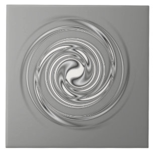 Gray Spiral Ceramic Tile